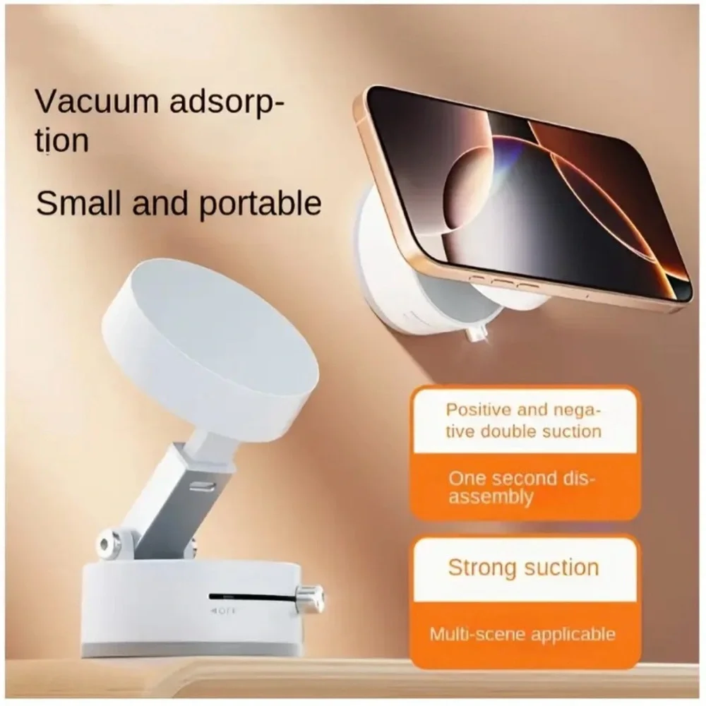 360° Rotatable Magnetic Suction Mount Phone Holder – Foldable, Adjustable Stand